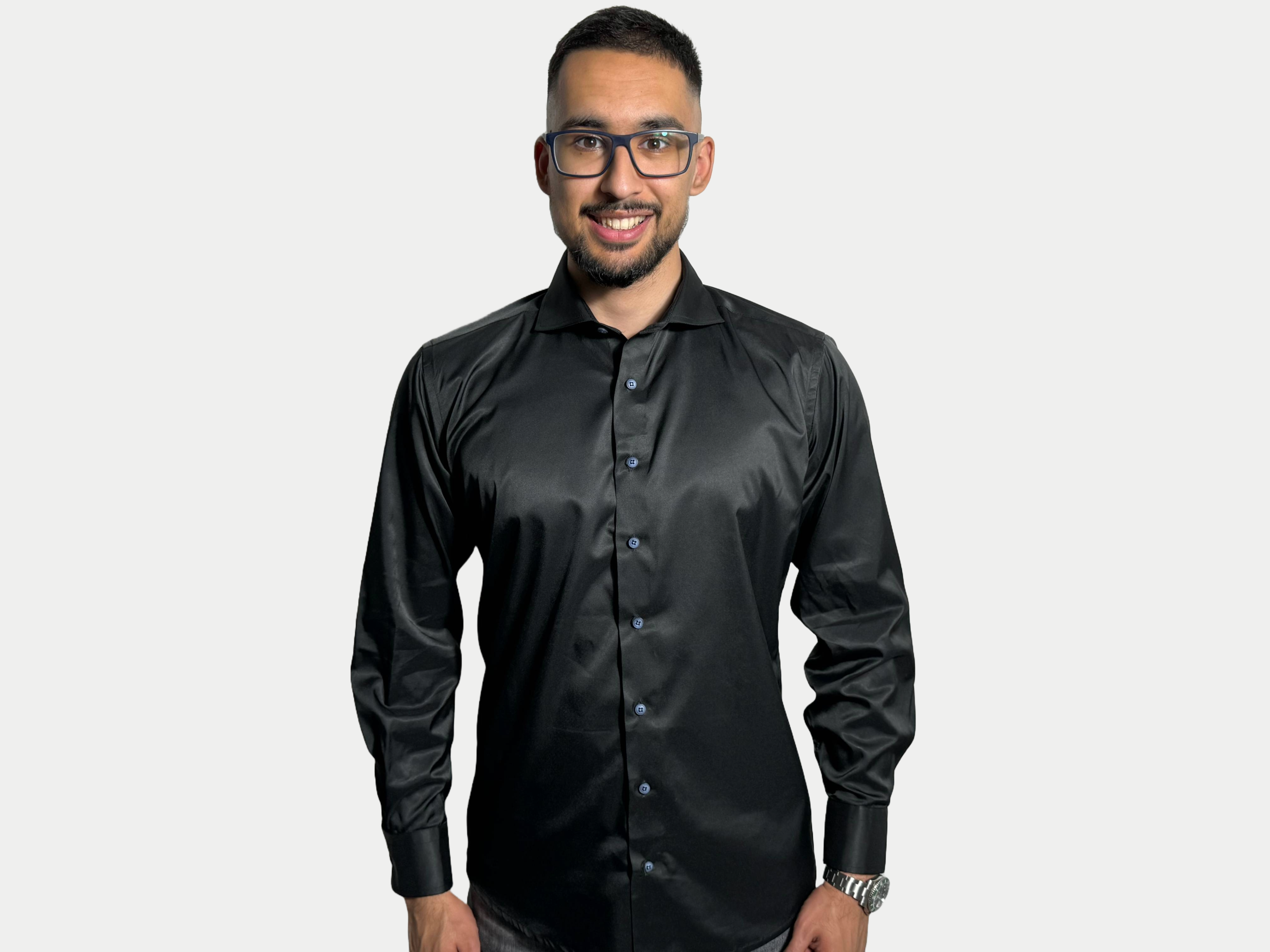 SHIRT - SILK BLACK
