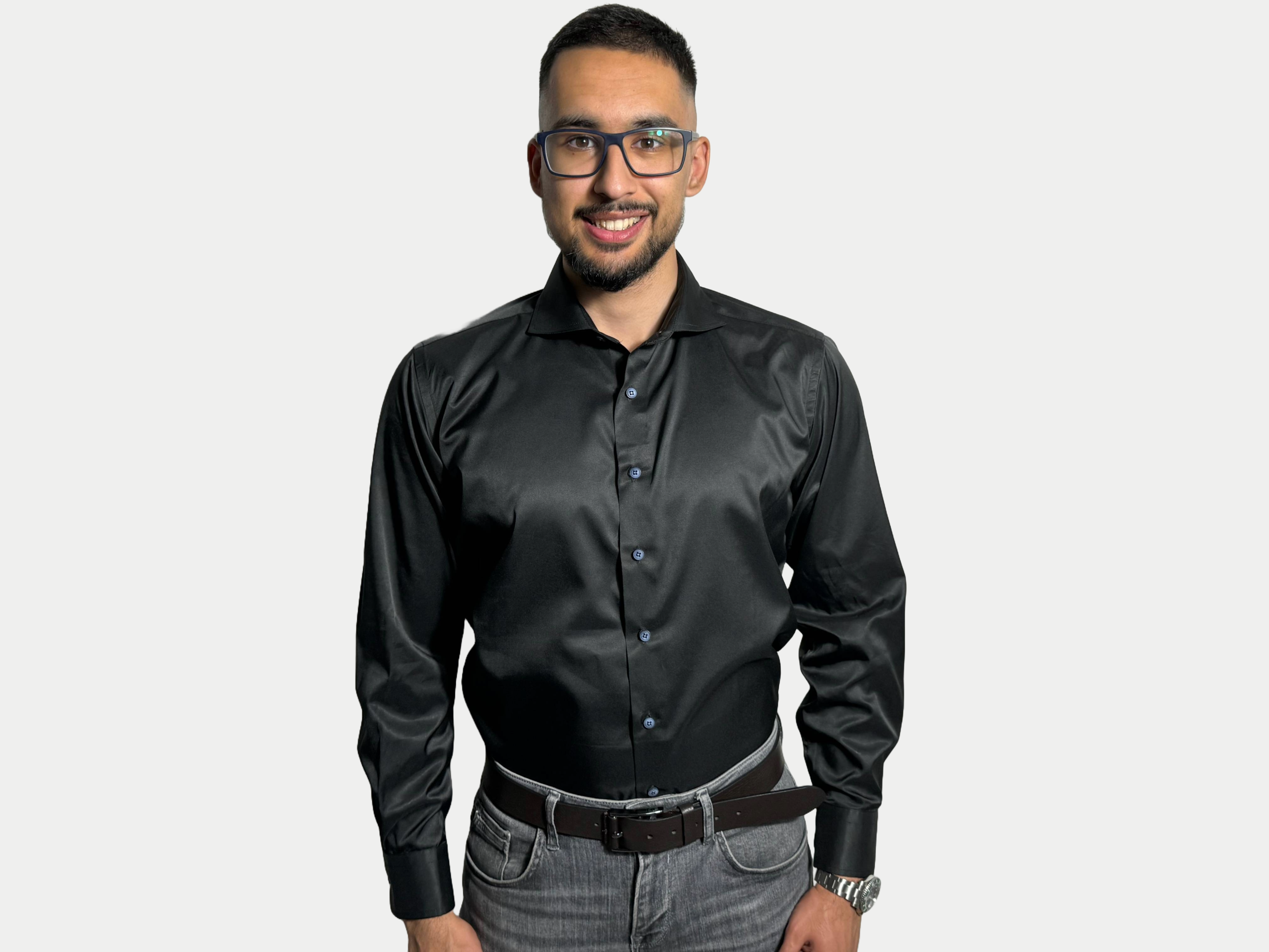 SHIRT - SILK BLACK
