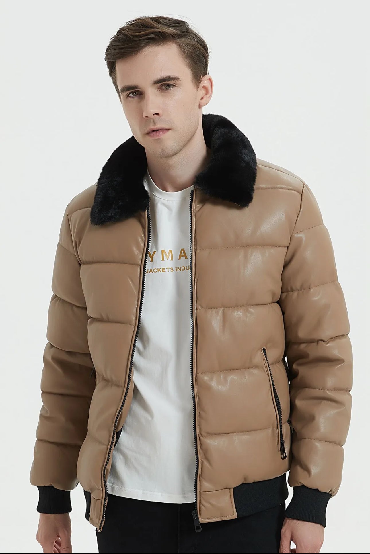 Azimifashion Vanguard Bomber Beige