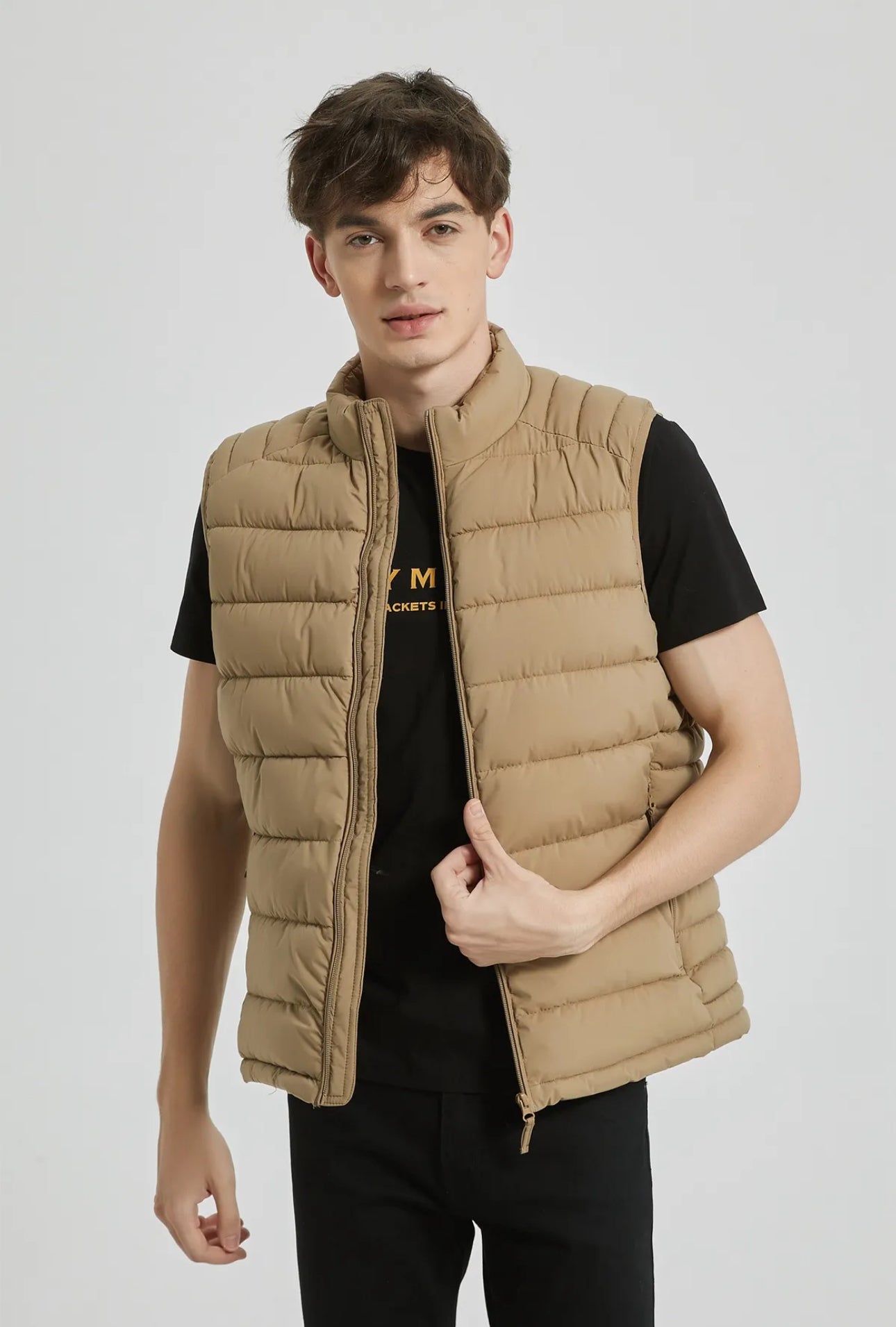 Azimifashion Puffer Bodywarmer Beige