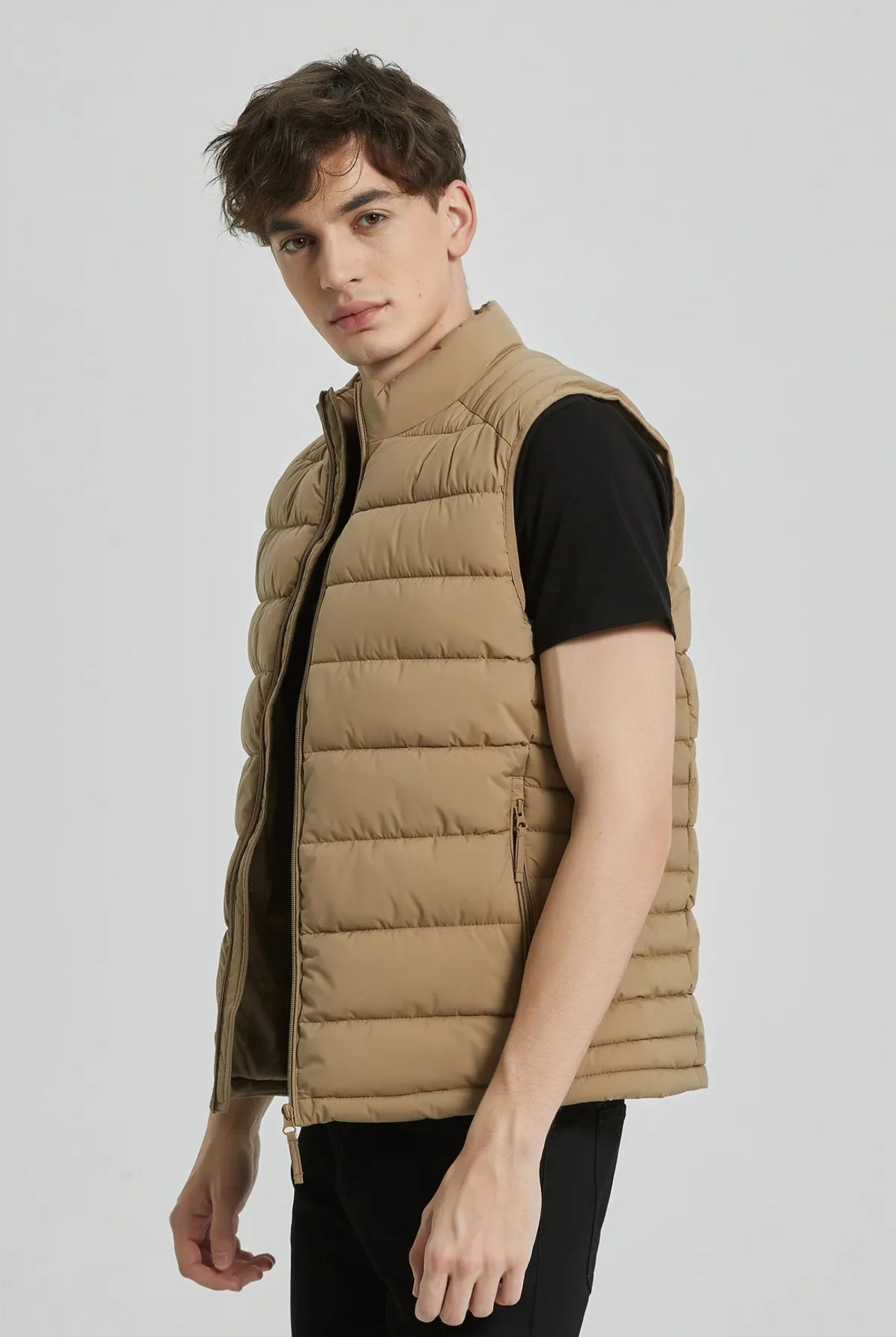 Azimifashion Puffer Bodywarmer Beige