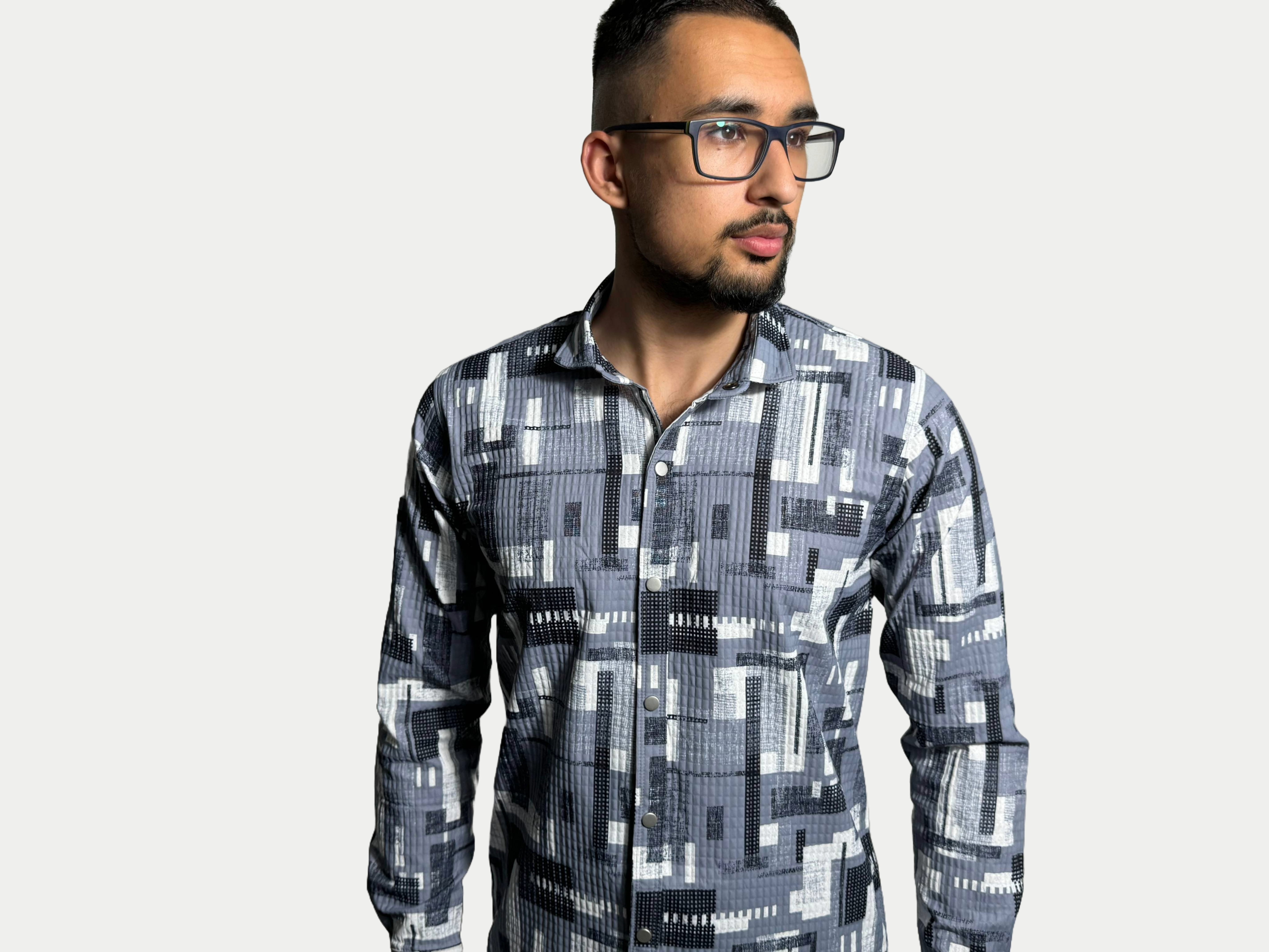 Azimi Fashion Shirt New York Gray