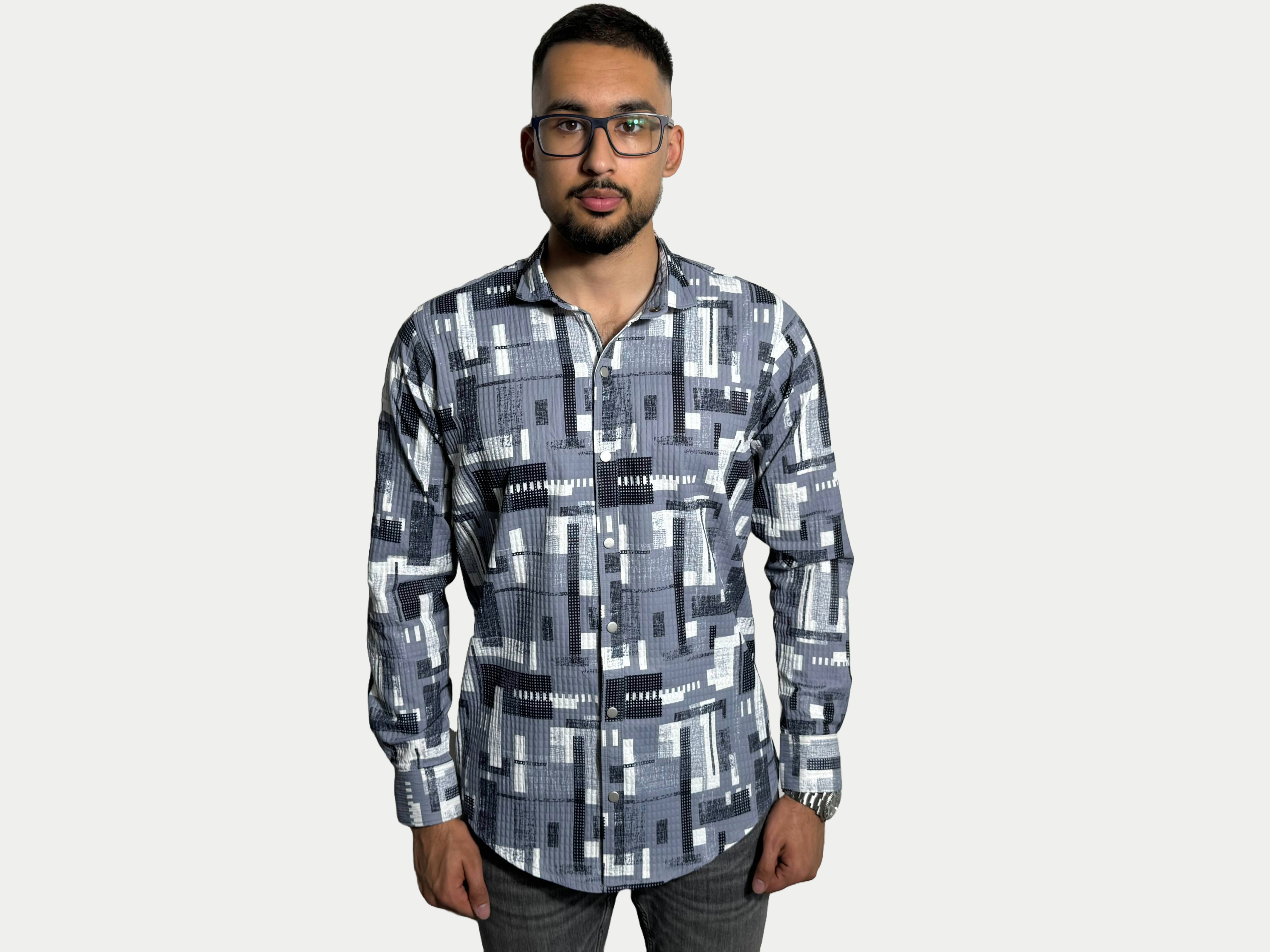 Azimi Fashion Shirt New York Gray