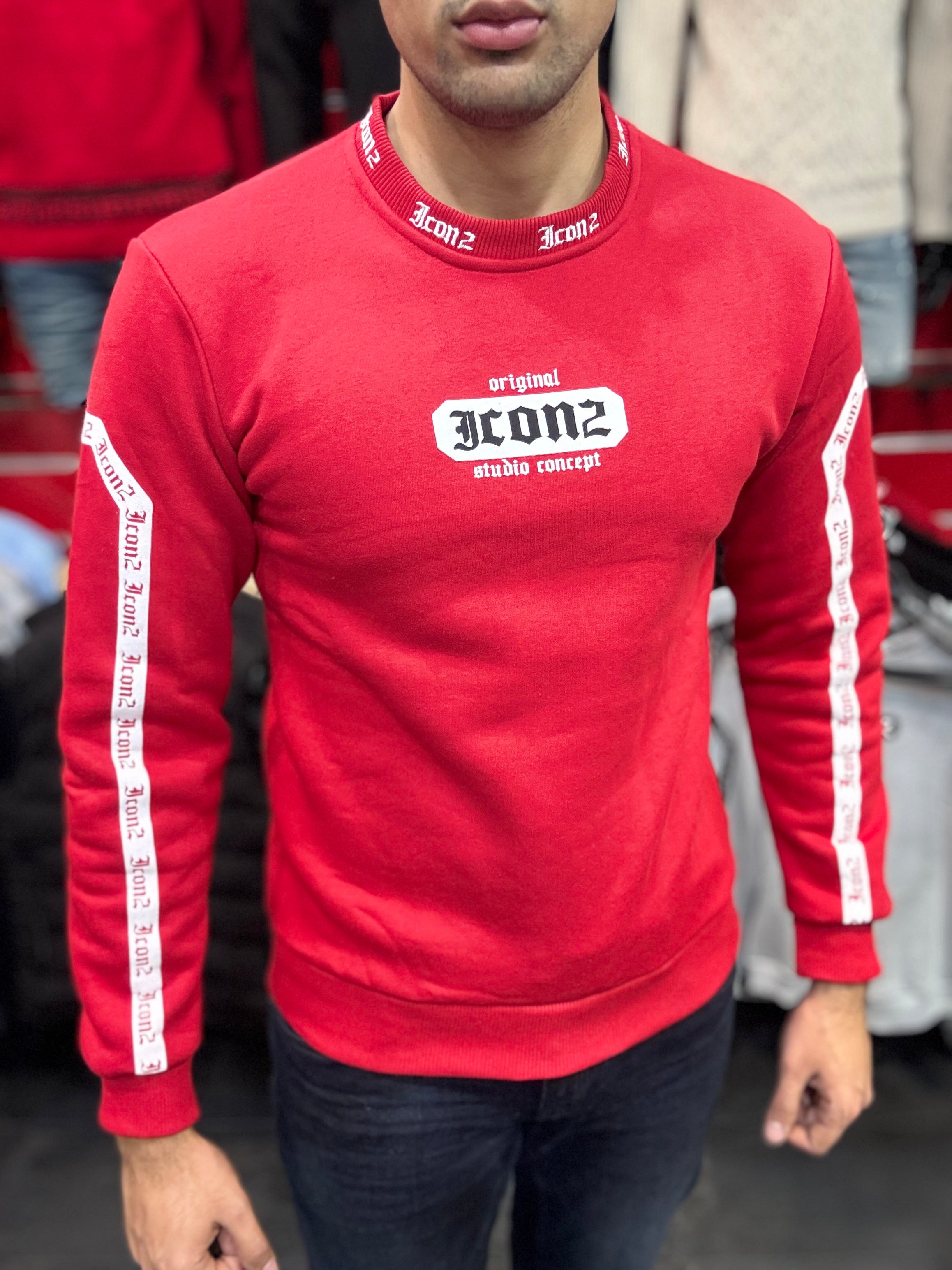 THE ICON SWEATER - RED