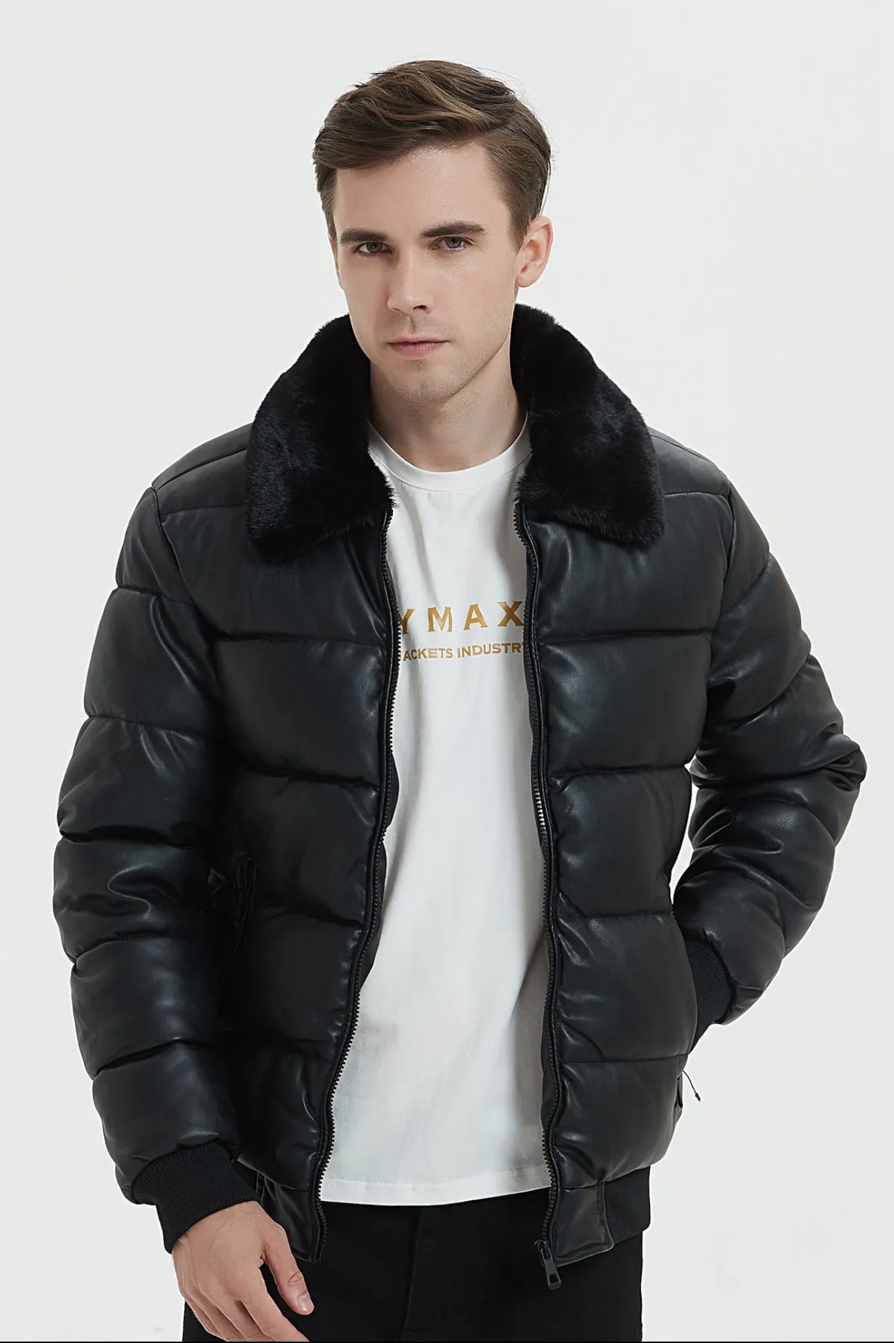 Azimifashion Vanguard Bomber Black