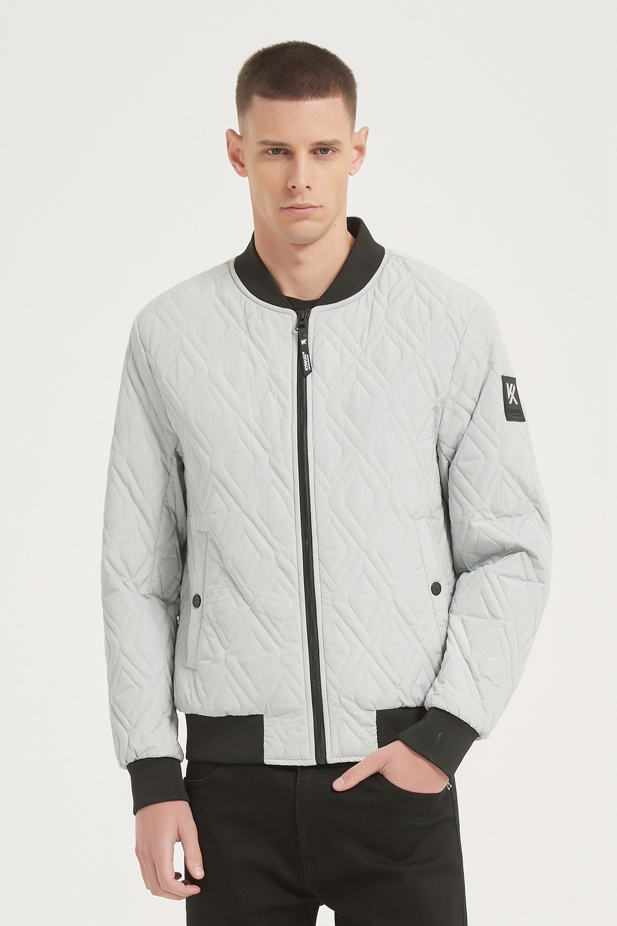 Kymaxx Bomber - Light Gray