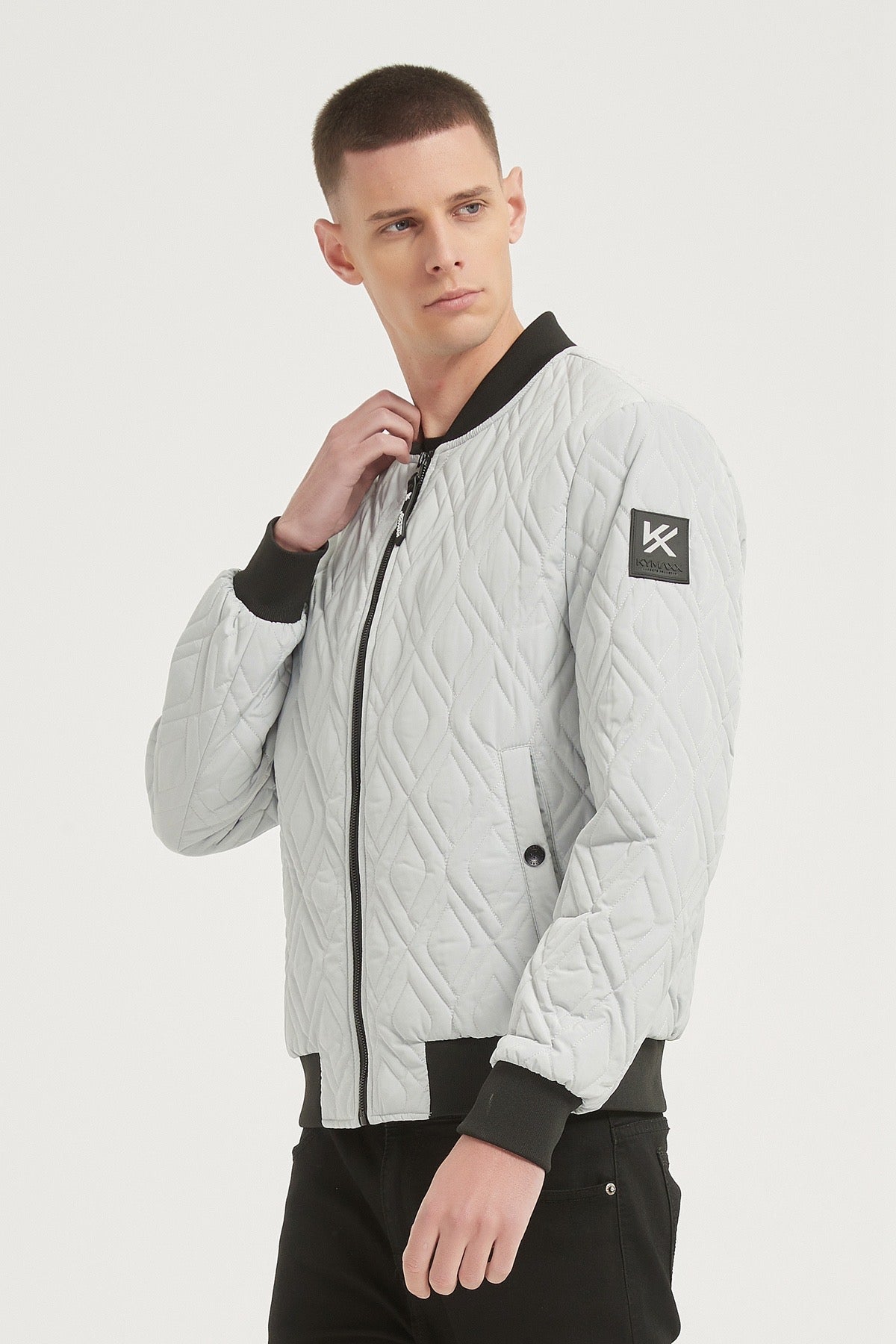 Kymaxx Bomber - Light Gray