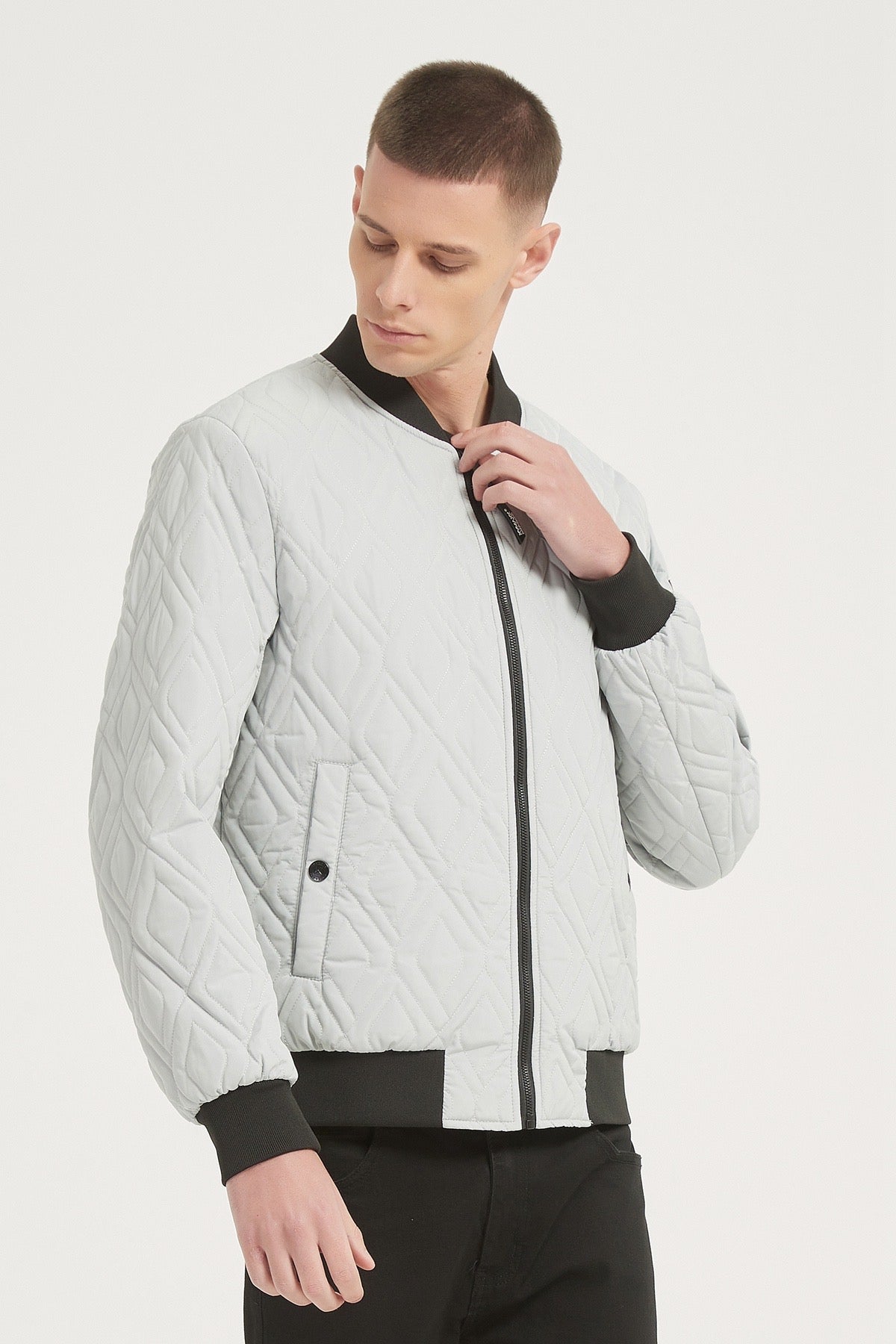 Kymaxx Bomber - Light Gray