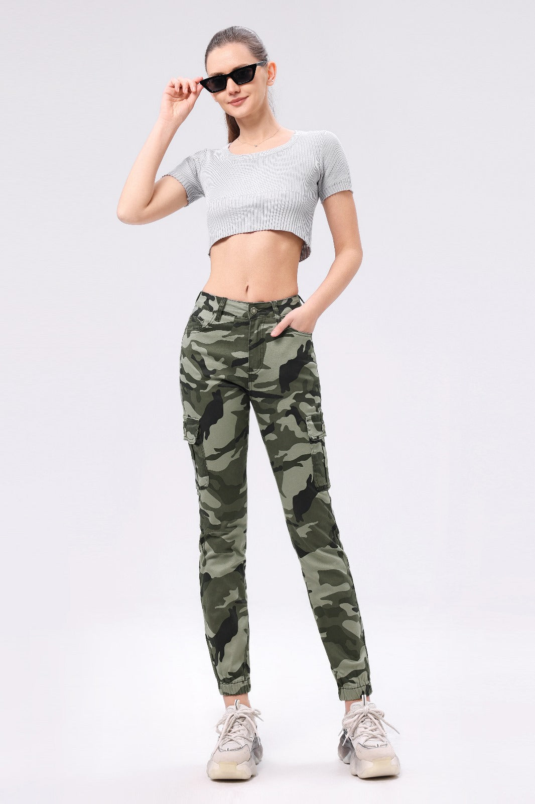 Cargo Fit Jeans Camo