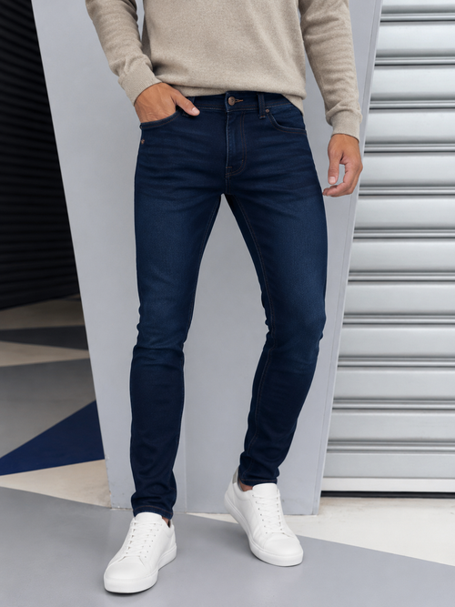 The Stretch Slim Fit Jeans – Donkerblauw