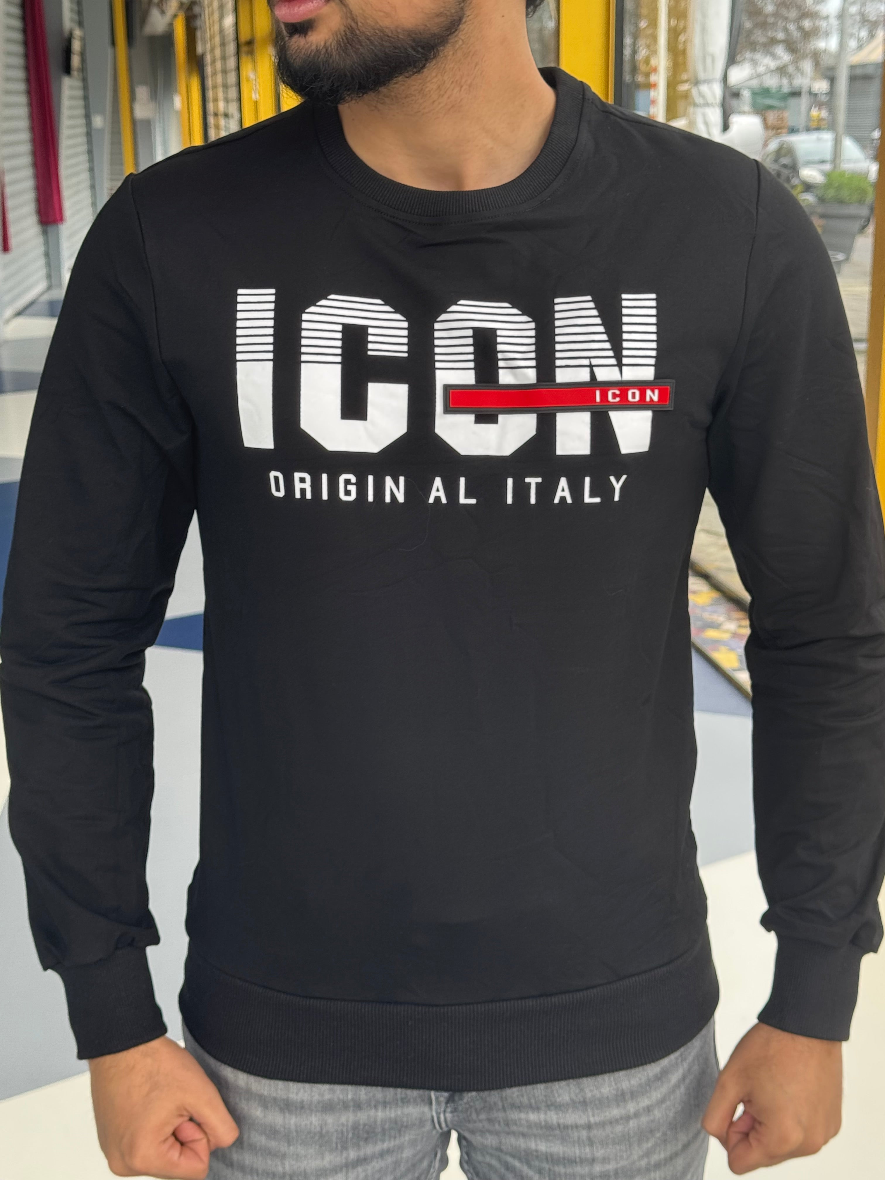 Icon sweater black front