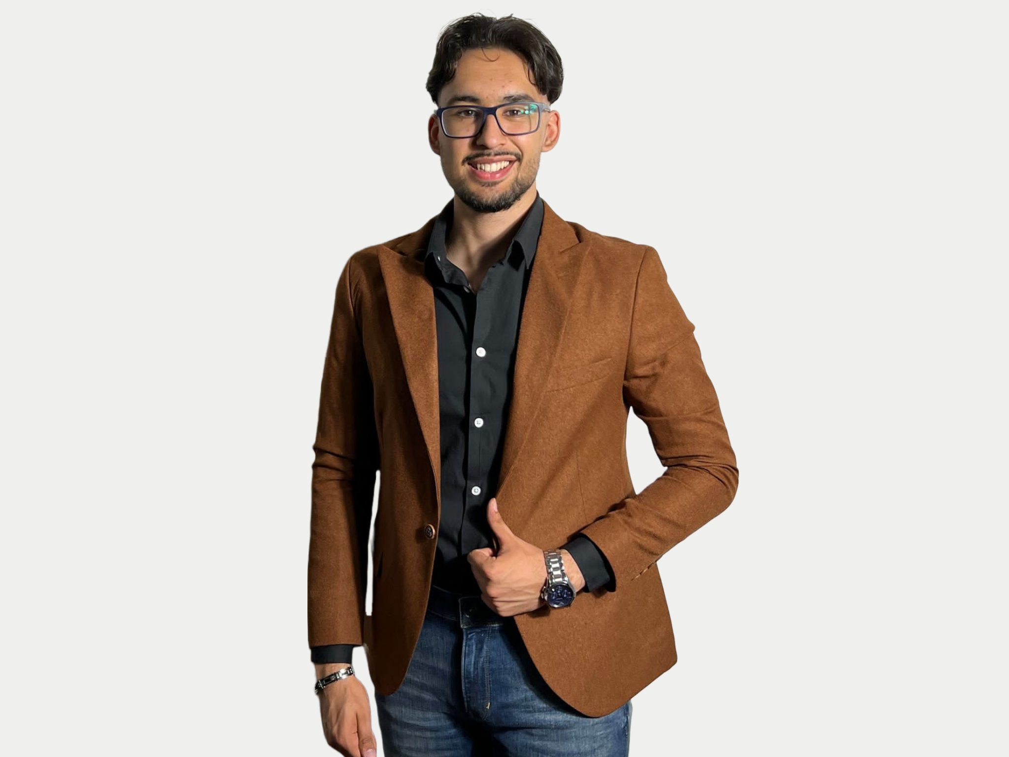 Azimi Fashion Blazer Brown