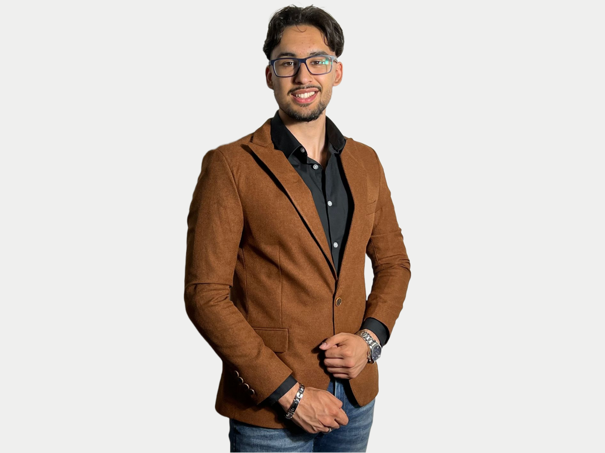 Azimi Fashion Blazer Brown