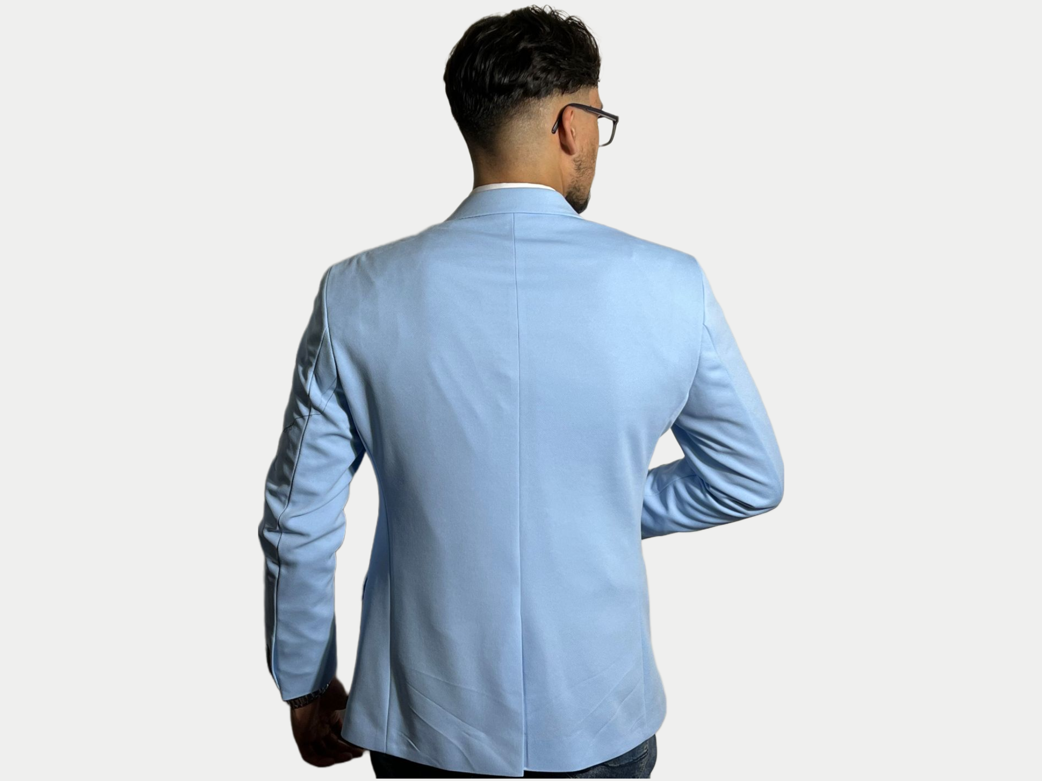 Azimi Fashion Blazer Light Blue