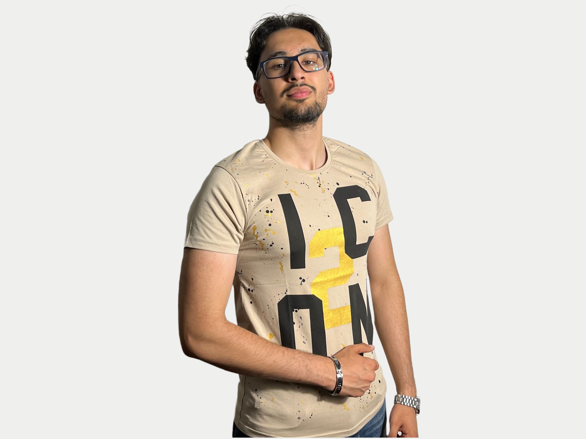 Azimi Fashion Icon T-shirt Extrimo Beige