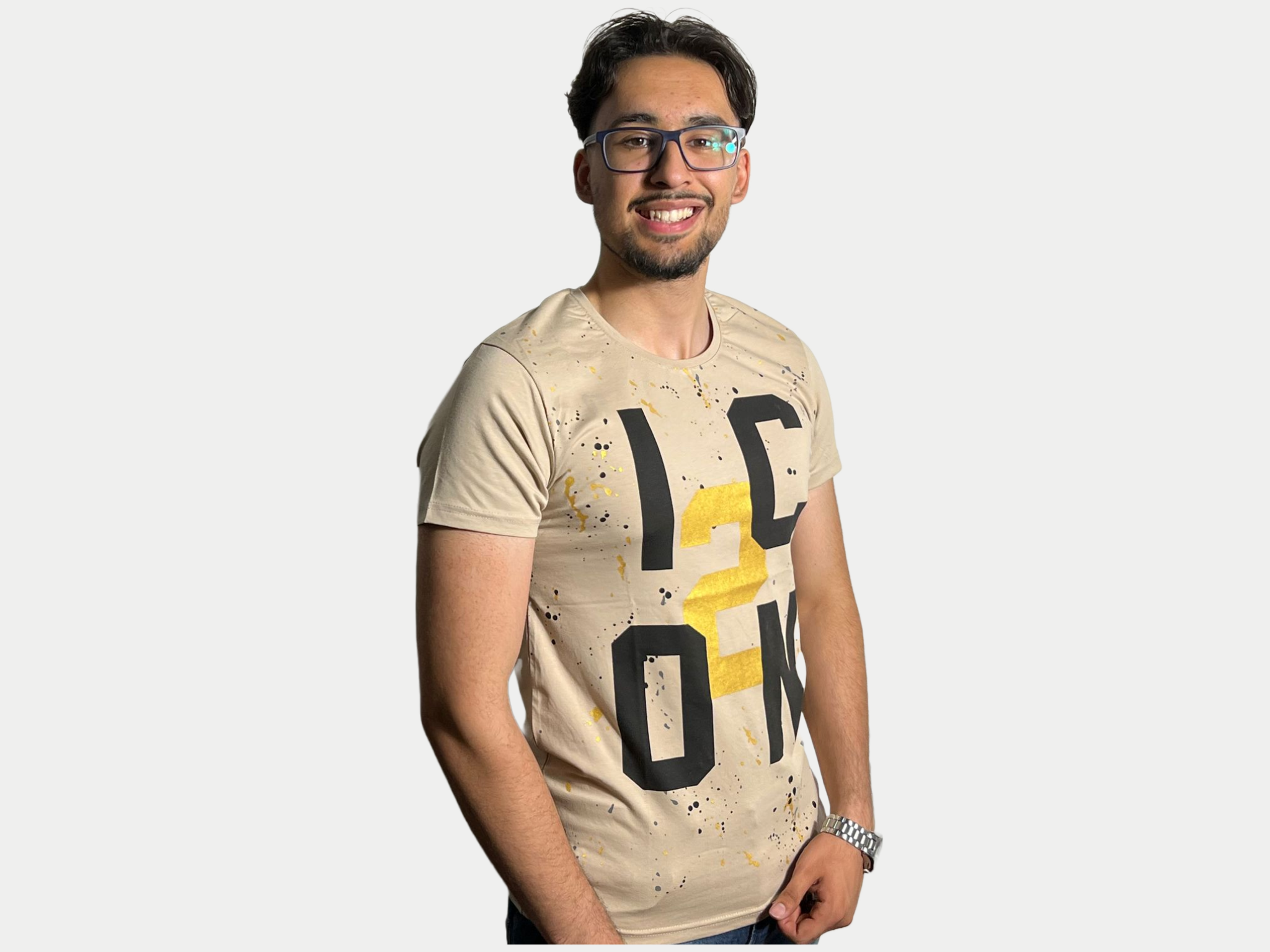 Azimi Fashion Icon T-shirt Extrimo Beige