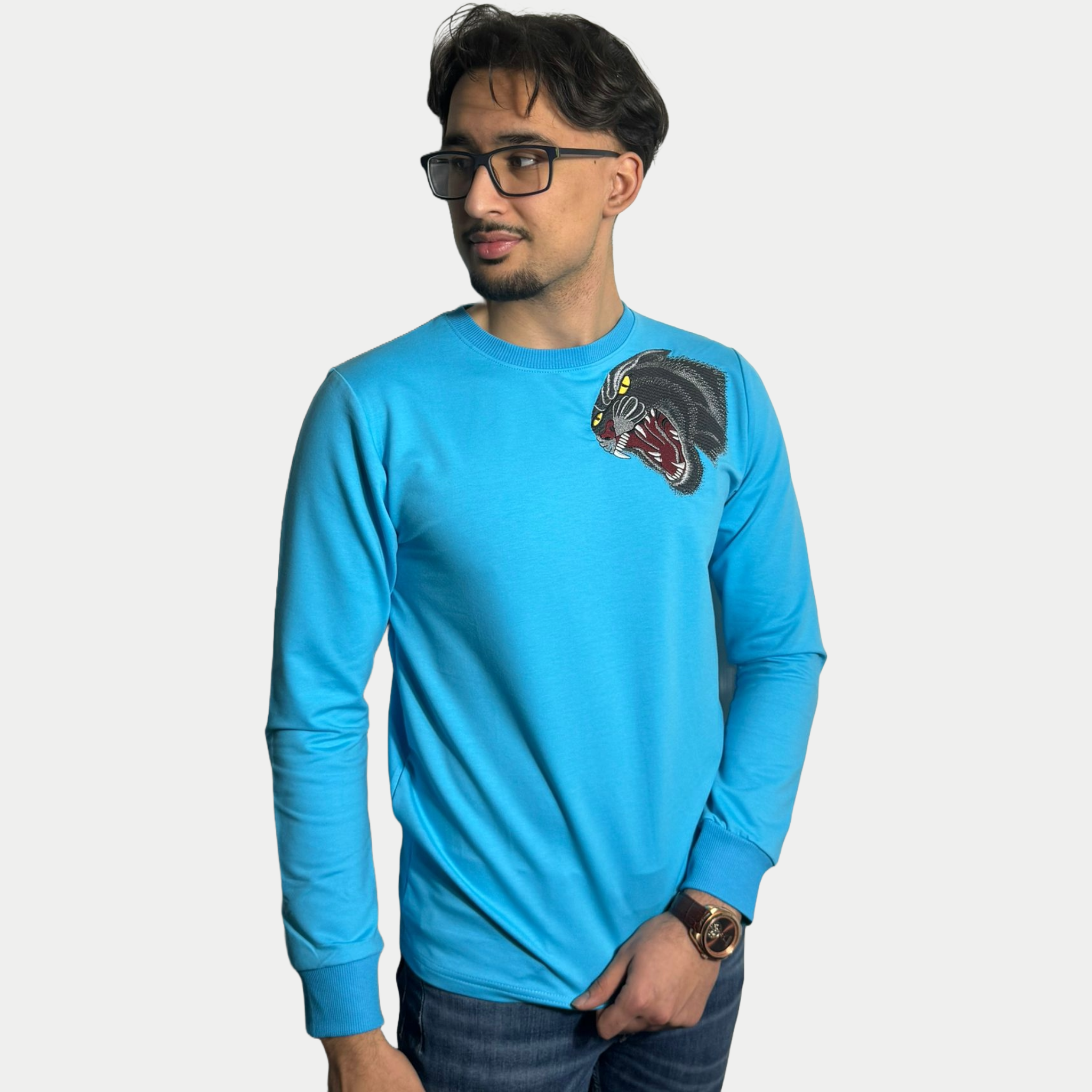 Blue Jaguar Sweater