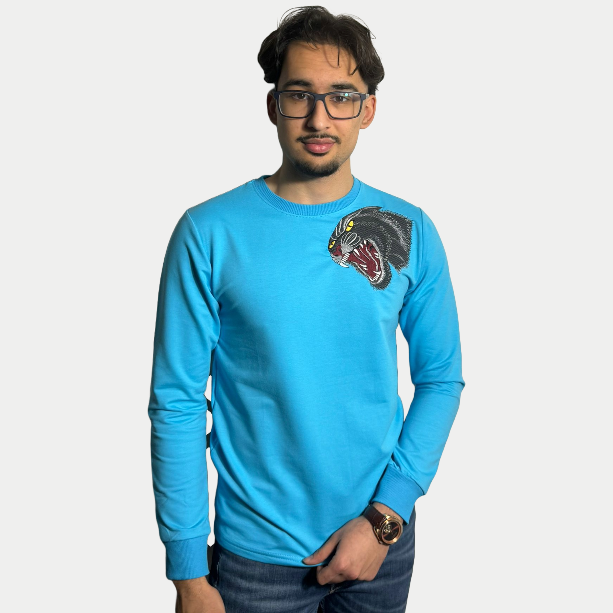 Blue Jaguar Sweater