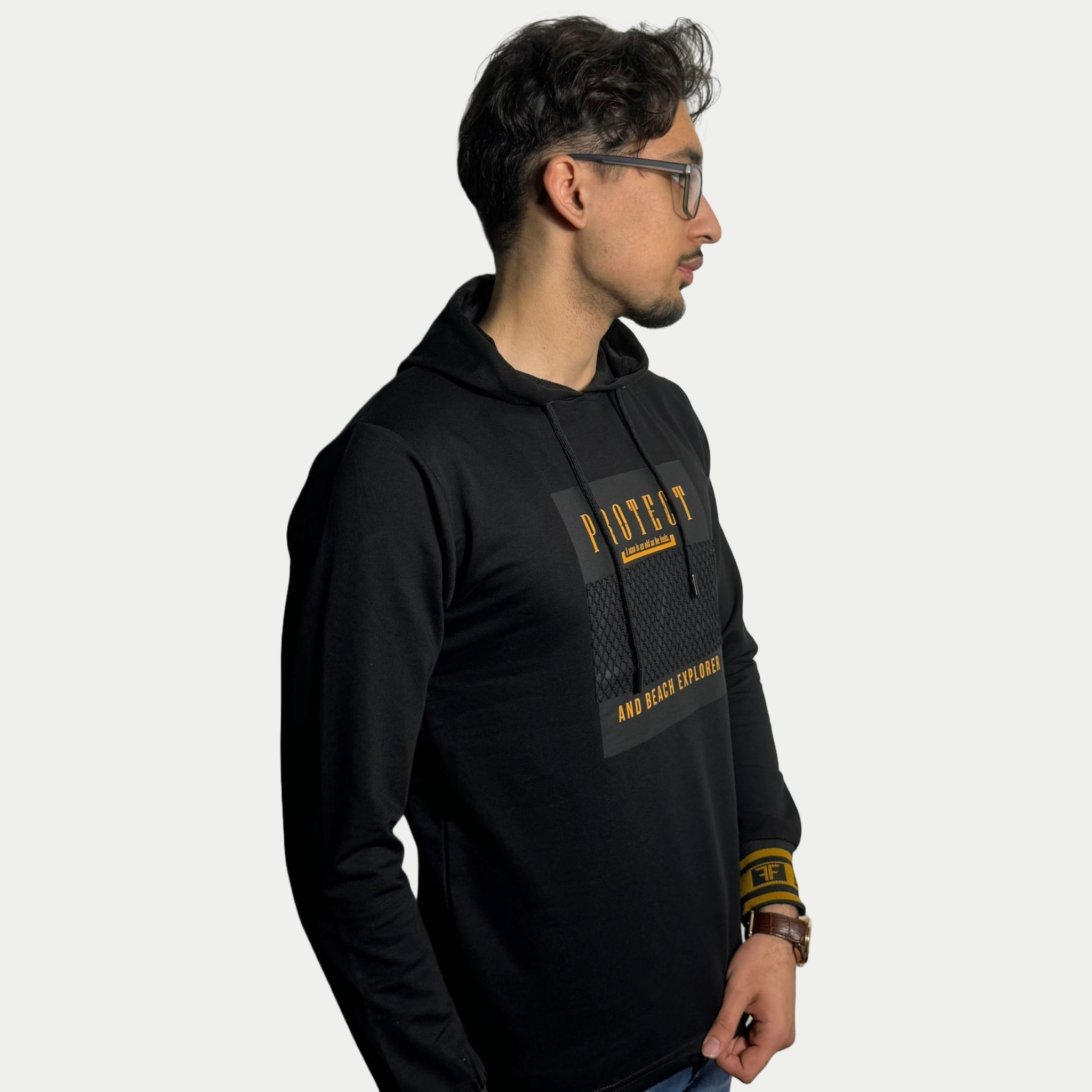 Hoodie Sweater Project Black