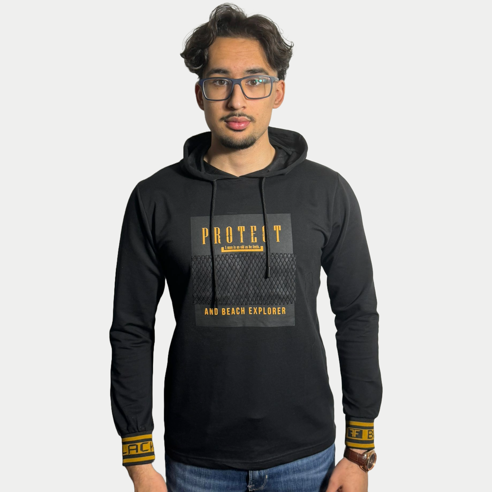 Hoodie Sweater Project Black