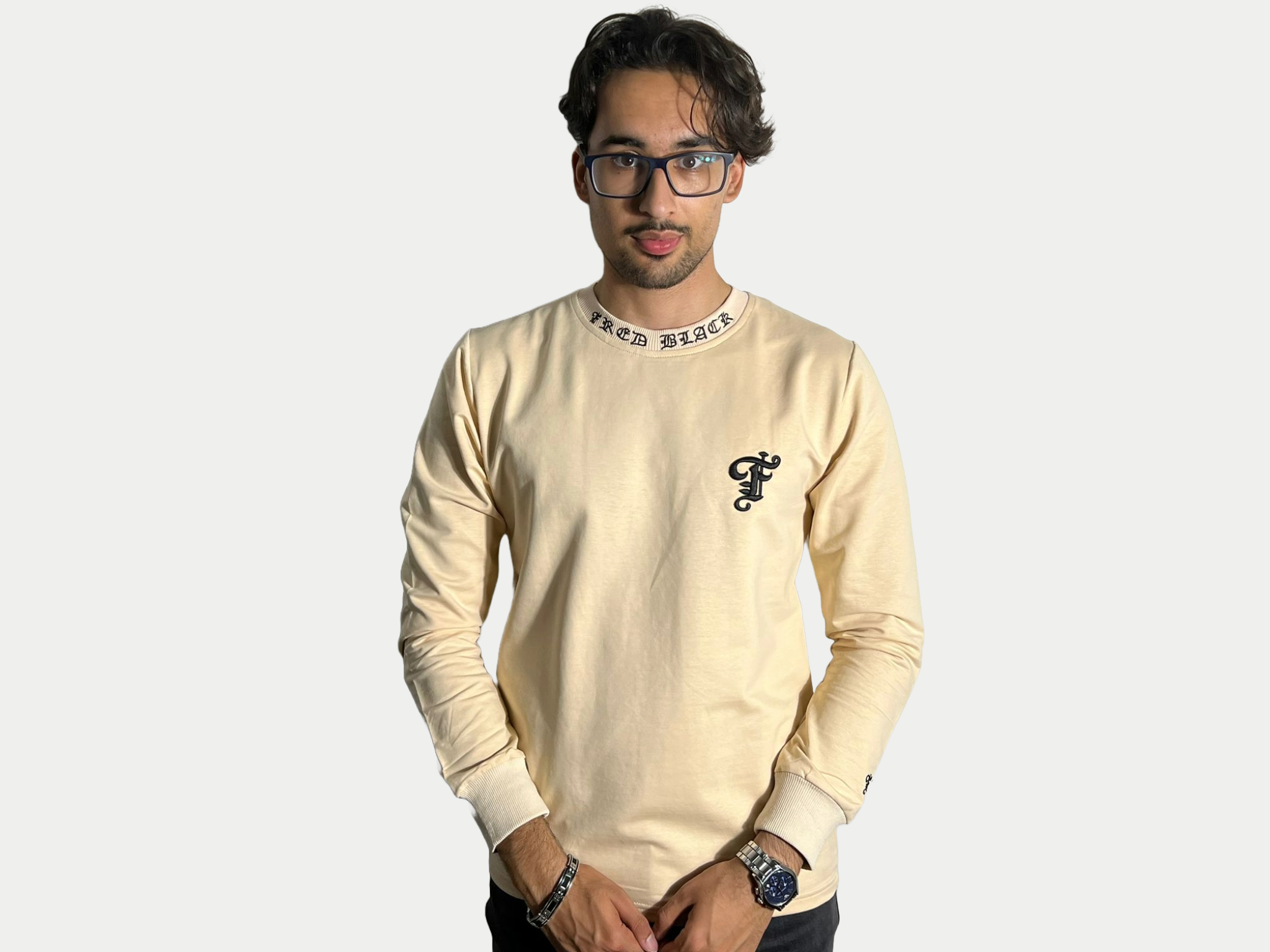 Fred Black Sweater Beige