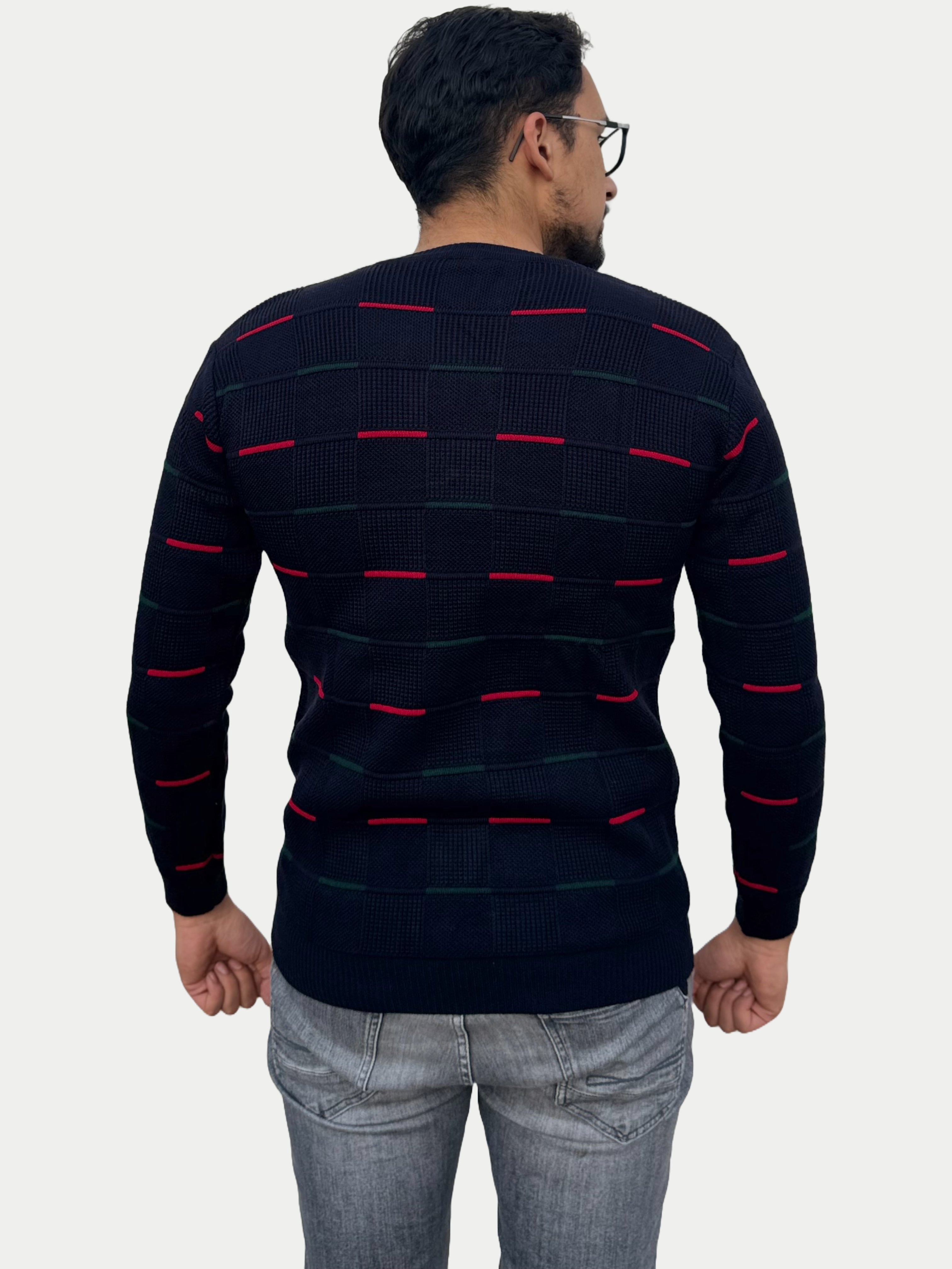 Rigaloni Sweater - Blue stripes