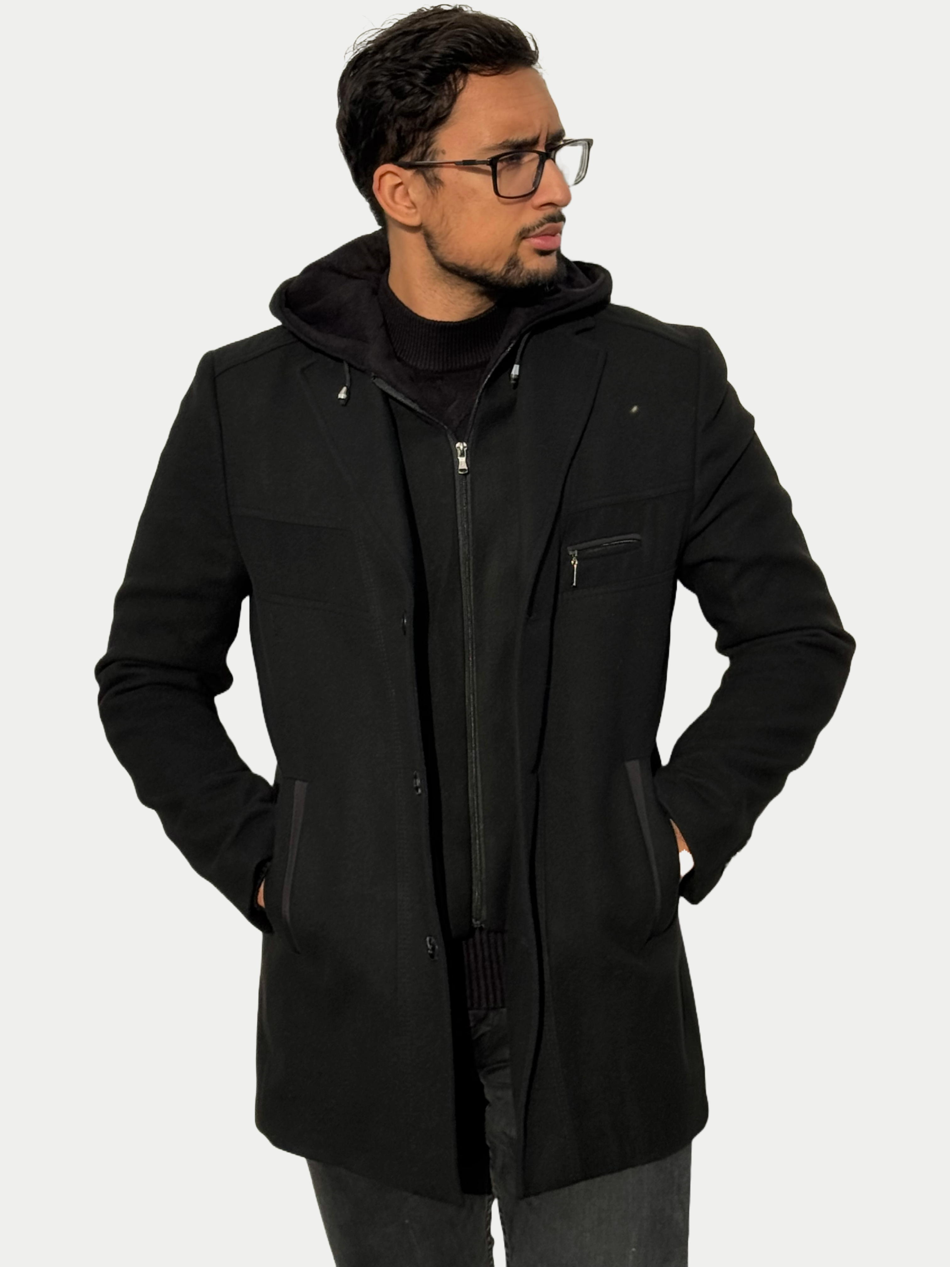 THE SAVILE TRENCH - BLACK