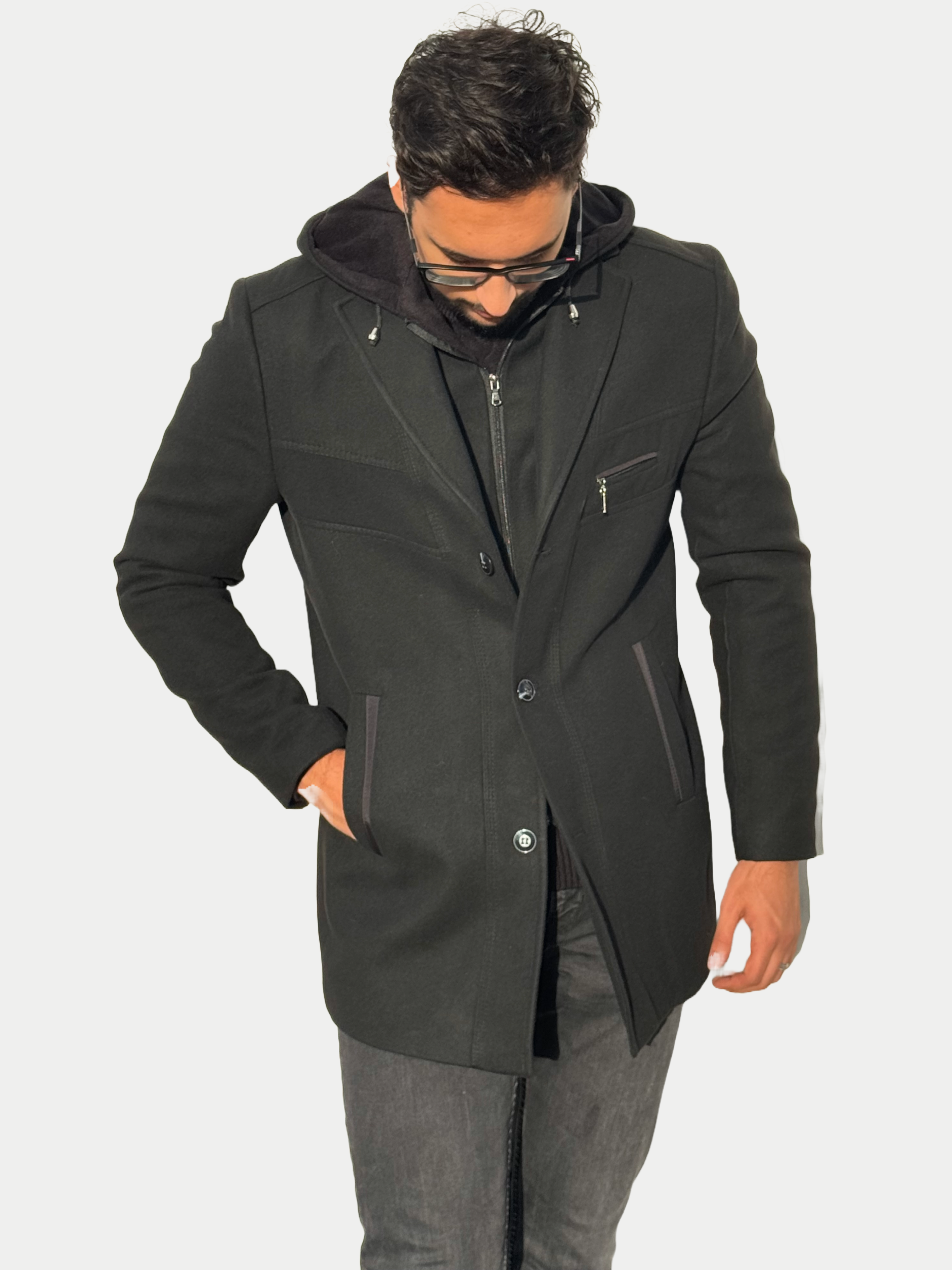 THE SAVILE TRENCH - BLACK