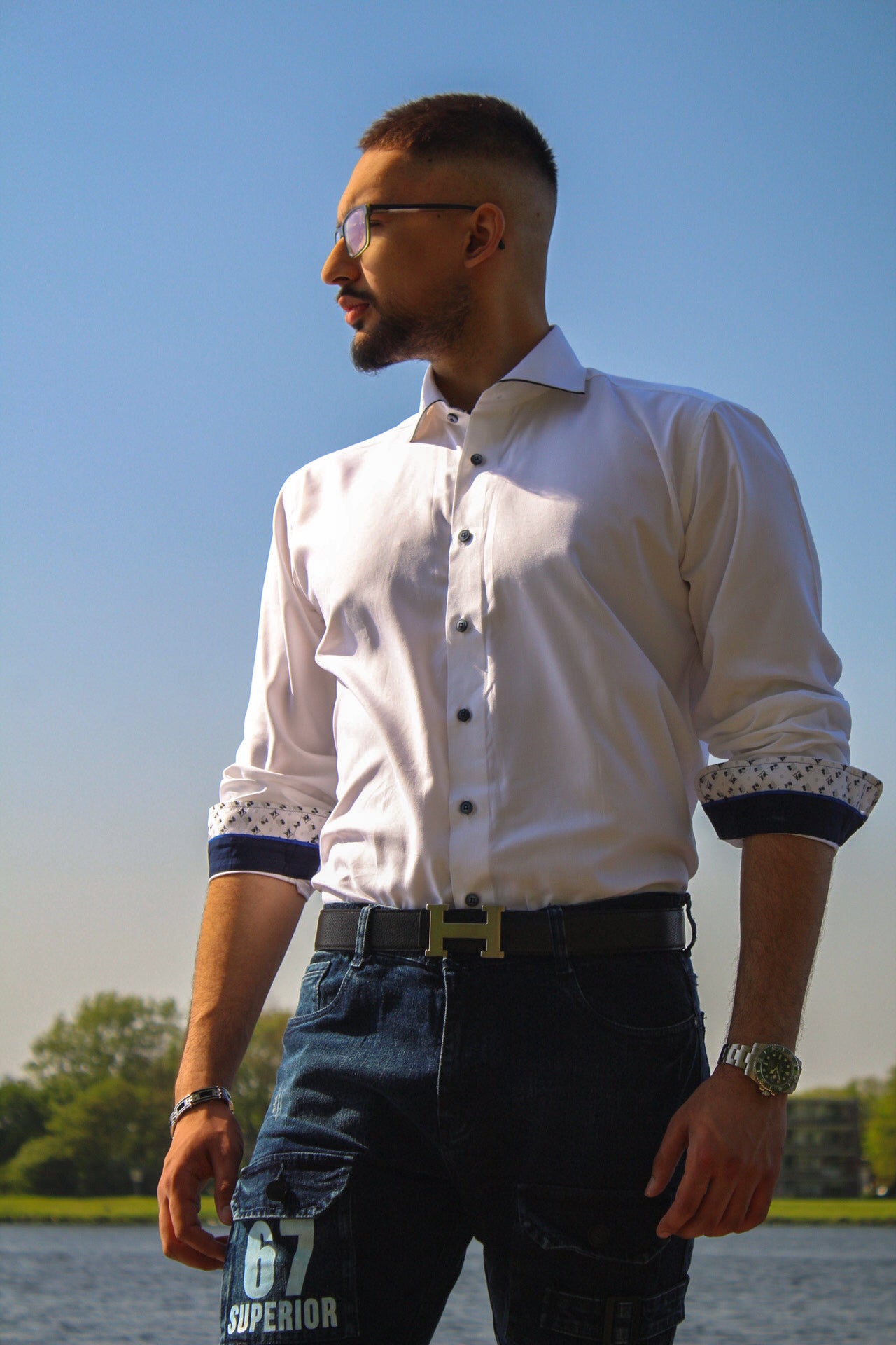 Azimi Fashion Premium Shirt White